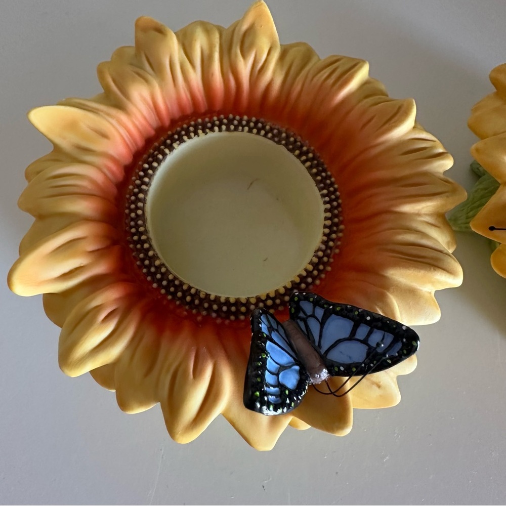 NEW PartyLite Sunflower Buddies Tea Light Candle Holders - Picture 5 of 12